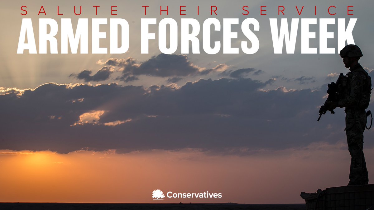 I'm proud of our Armed Forces, proud to represent the brave servicemen & women at Catterick Garrison & RAF Leeming in my constituency and proud that this Government is backing them to succeed with the biggest sustained increase in defence spending in 30 years. #ArmedForcesWeek