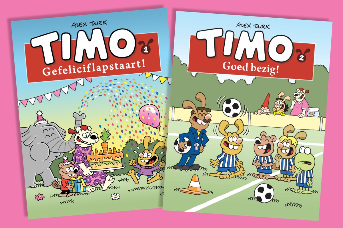 Lekker lachen met Timo, het bekende stripkonijn met zijn grote voeten en lange oren! 
Lees zijn avonturen direct op je eigen scherm: stripwinkel.nl