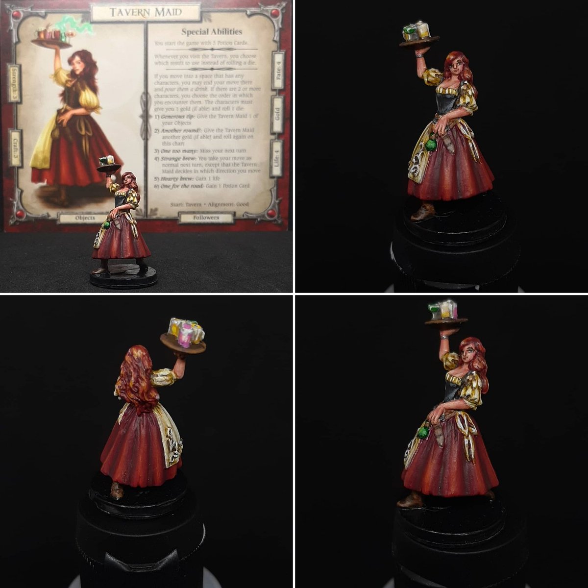CrafterYshi's tweet photo. 🌟Así quedó la #TavernMaid del juego #talisman4thedition 🌟 Sin duda uno de mis personajes favoritos para jugar y para pintar 🥰 https://t.co/2ebcNJMusT