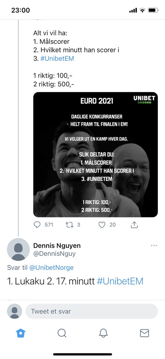DennisNguy's tweet photo. @UnibetNorge 1 riktig https://t.co/s62JNgKKgU