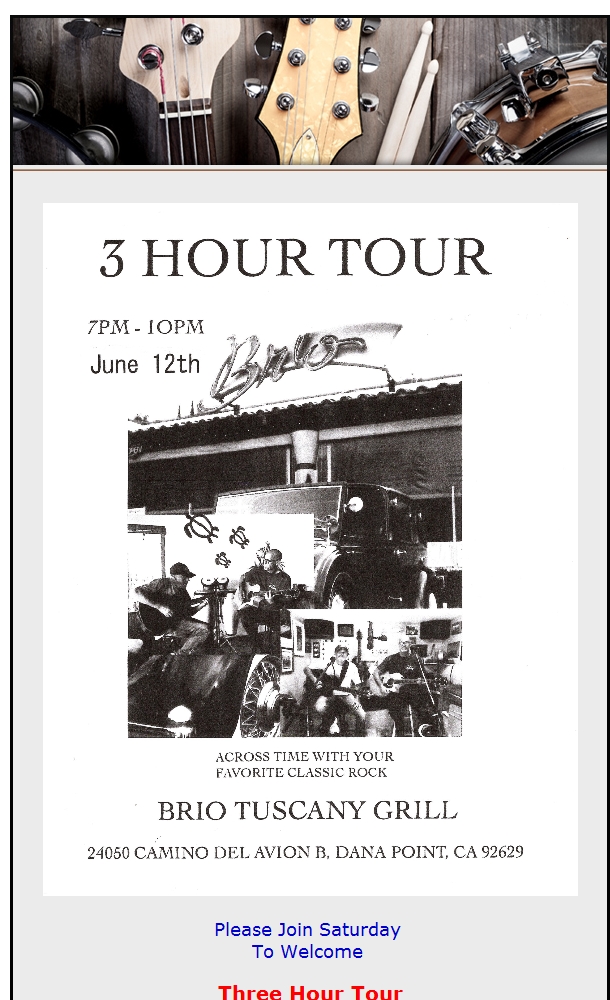 Music Line Up @ Brio bit.ly/3xDRn2j