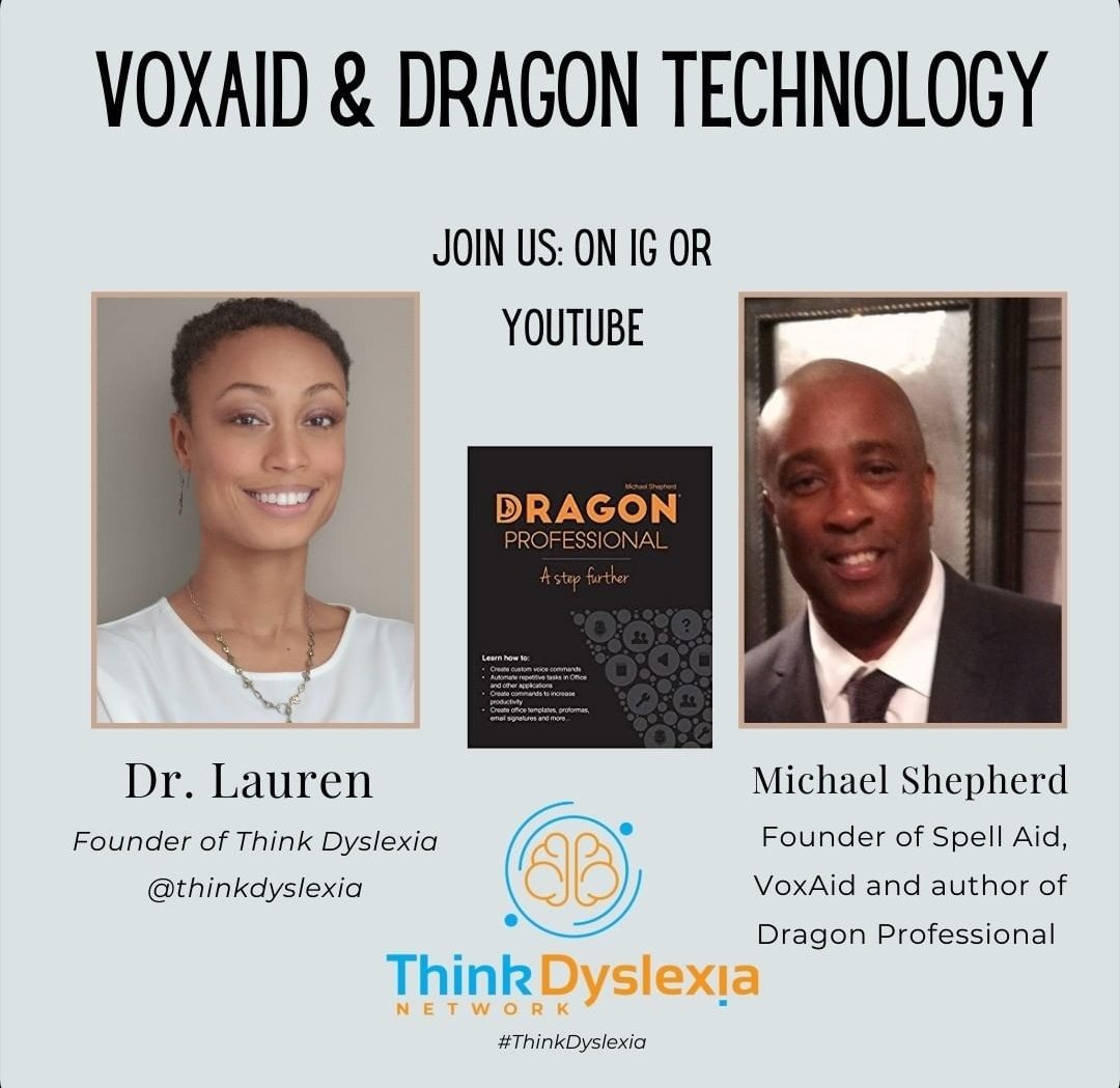 Spell Aid (@spellaid) on Twitter photo Incase you can't wait till next Monday.. head over to thinkdyslexia Instagram page to watch the latest interview with founder of Spell Aid and creater of VoxAid where they discuss assistive technology 🖥️💻
<a href="/think_dyslexia/">Dr. Lauren</a> #assistivetech #tech #Dyslexia #cognitive #FutureOfWork Incase you can't wait till next Monday.. head over to thinkdyslexia Instagram page to watch the latest interview with founder of Spell Aid and creater of VoxAid where they discuss assistive technology 🖥️💻
<a href="/think_dyslexia/">Dr. Lauren</a> #assistivetech #tech #Dyslexia #cognitive #FutureOfWork