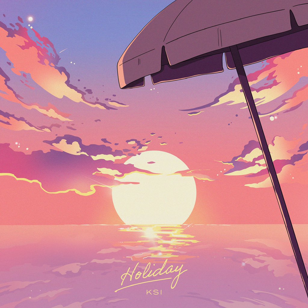 Artwork for <a href="/KSI/">ksi</a>’s latest solo single ‘Holiday’ 🌅✍🏽