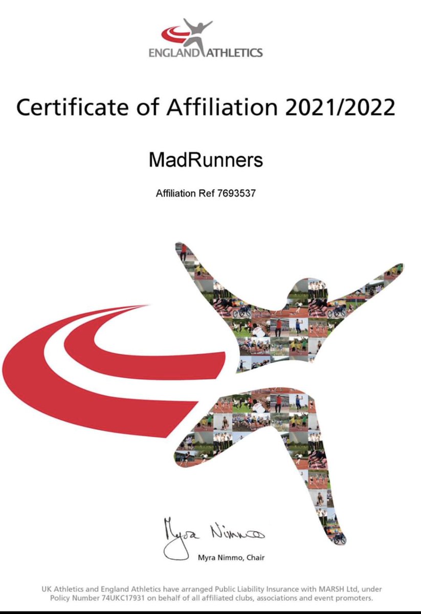 Madrunners1's tweet photo. We are so excited to announce that in addition to our Run Together MadRunners group, we are now registered as an affiliated running club with England Athletics! #TeamMadRunners  @EnglandAthletics @RunTogether https://t.co/Wl2PcCB2eY