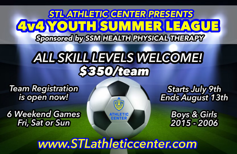 Youth Summer Soccer Leagues at STL Athletic Center - mailchi.mp/4b2006600217/s…