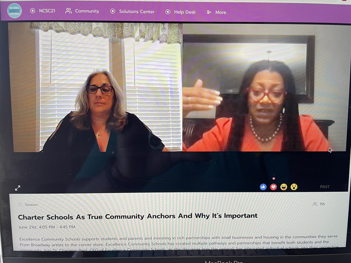 Excellent session with Dr. @charlenemreid, CEO and Founder, Excellence Community Schools during #NCSC21! Her commitment to the communities they serve continues to set a tone for the charter sector! #CLoCMatter
