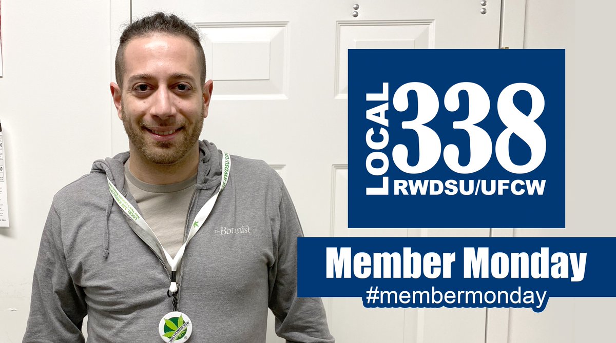 Local338's tweet photo. It's #MemberMonday and today we’re featuring Max Chaiet! He is an employee at The Botanist and a new #L338 member! Thank you for all your hard work and for being a member of our union family! #UnionMemberMonday #338Strong #1U #UnionStrong #EssentialWorker #FrontlineHeroes https://t.co/PvQ7KBN6My