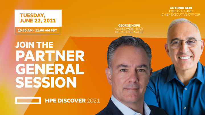 Tune into the Partner General Session and hear from HPE leaders on unlocking new opportunities and paving the way forward. Register for #HPEDiscover 2021 hpe.to/6017yPQ6t
