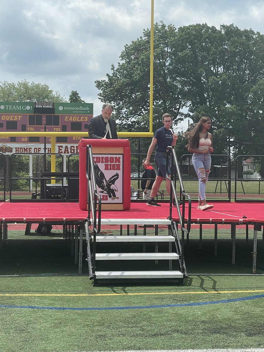 Just because the weather isn’t ready doesn’t mean we aren’t!

Soundcheck ✔️ 
Speech run throughs ✔️
Practice video ✔️(Seniors WATCH IT!)

Graduation has been moved to Wednesday, June 23rd @ 8 pm. See you at the stadium - tickets required!

Class of 2021 must report @ 7 pm 🦅