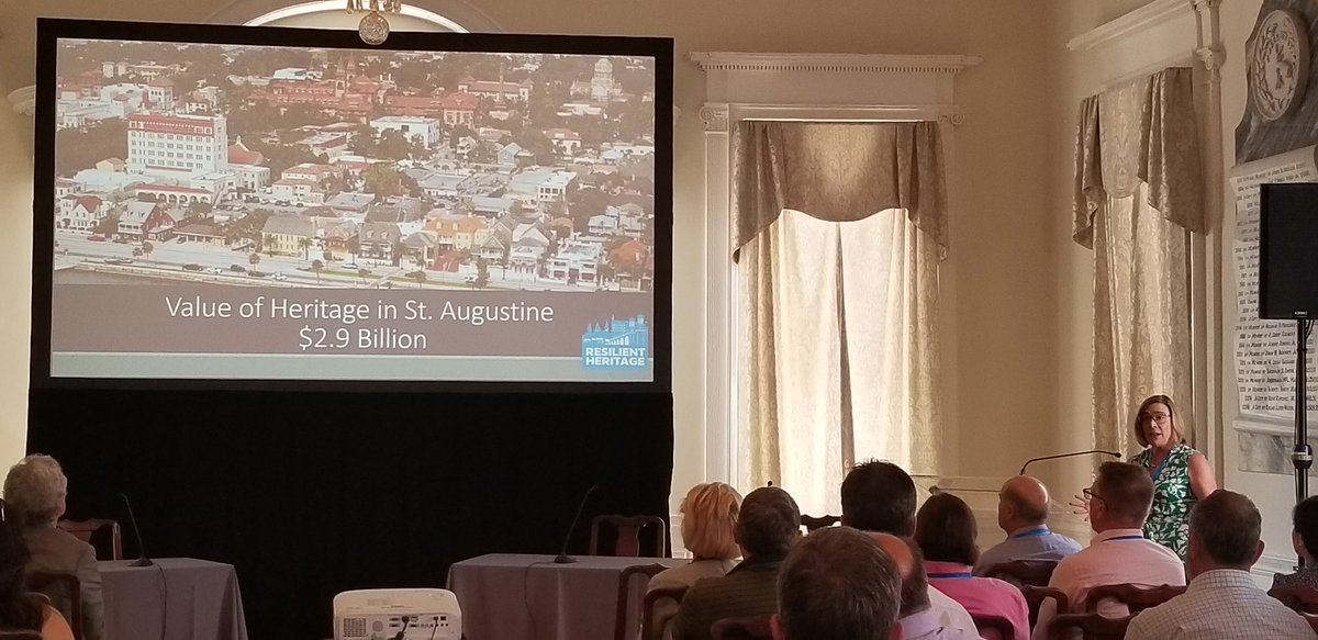 HPSavingPlaces's tweet photo. Great to be part of #KHAW2021: Charleston speaking on St. Augustine's #Resilient Heritage https://t.co/hW7g18mMSu