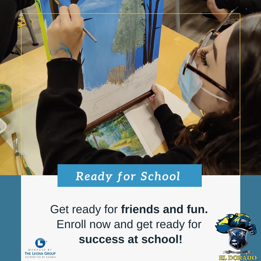 EldoAZ's tweet photo. Campus life is better for making friends. Better for connecting with teachers. Better for learning. Get ready for a better year back in person at El Dorado High School! #readyforschool #leonaleads #eldoeducates #arizona #chandler https://t.co/bzyopS6HDq