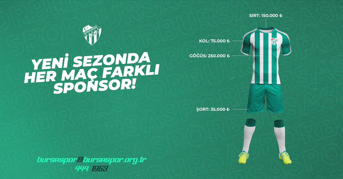 BursasporSk's tweet photo. 📢 Yeni Sezonda Her Maç Farklı Reklam!

https://t.co/AvsfNHyFhz https://t.co/1s1mGlIoyM