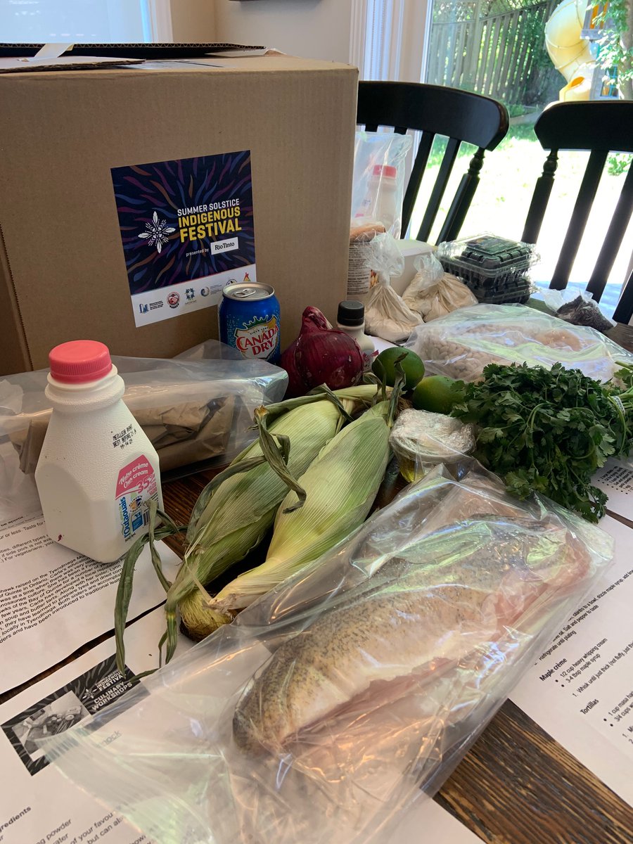 MmeDielle's tweet photo. Got my Summer Solstice Indigenous Festival delivery for their last virtual culinary workshop and cannot wait to prepare our gorgeous meal alongside Chef Justine! #NIPD2021 #SSIF21 @ottawasolstice https://t.co/Wc2ktCdgsQ