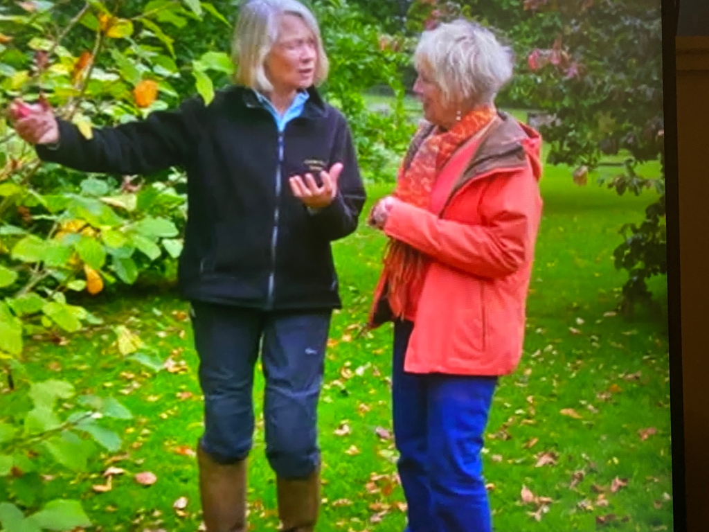 GENUS ON THE TV
Susie Pasley-Tyler in the Coton Manor Garden wearing the Genus 3-Season Gardening Trousers and Jersey talking to Carol Klein on Channel 5's show Great British Gardens.