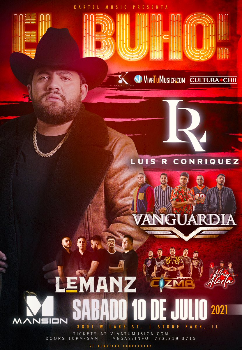 ¡Luis R Conriquez 7/10 @ Mansion Nightclub! 🤠 Compra ya tus boletos: VivaTuMusica.com/56294