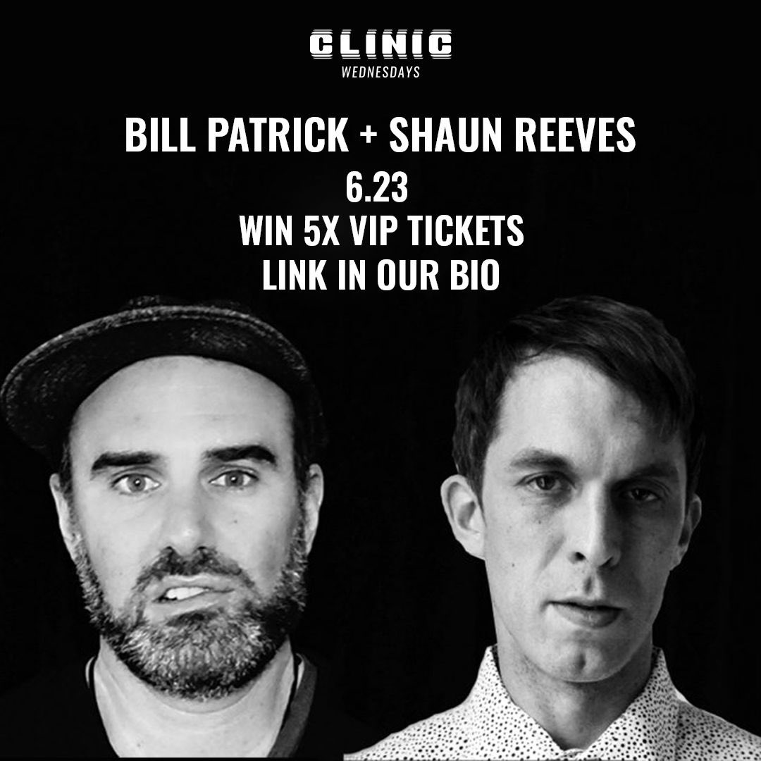 Link in Bio to win 5x VIP Tickets to this Wednesday’s with Bill Patrick &amp; Shaun Reeves 🙌🏼