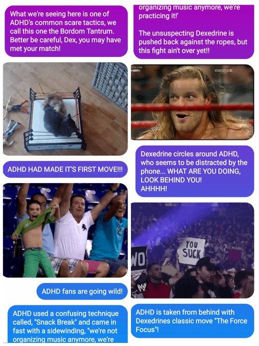 ADHD V.S DEXEDRINE  FIGHT OF THE CENTURY!  WHO WILL WIN?!  #wrestling #ADHD #ADHDlife #DEX #MentalHealthMatters<a href="/tag/comedy"class="tags"><span>#comedy</span></a><a href="/tag/wrestling"class="tags"><span>#wrestling</span></a><a href="/tag/adhd"class="tags"><span>#adhd</span></a><a href="/tag/nf"class="tags"><span>#nf</span></a><a href="/tag/mentalhealthmatters"class="tags"><span>#mentalhealthmatters</span></a>