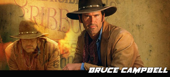 ELeeZimmerman's tweet photo. It's Bruce Campbell's birthday! https://t.co/vVuGDpDtkp #SciFi #Fantasy #TheAdventuresOfBriscoCountyJr #EvilDead #AlienApocalypse #SpiderMan #TerminalInvasion #JackOfAllTrades #Timequest #Hercules #Xena #TheXFiles #Timecop @GroovyBruce #PleaseRetweet https://t.co/i1sdzvOsOb