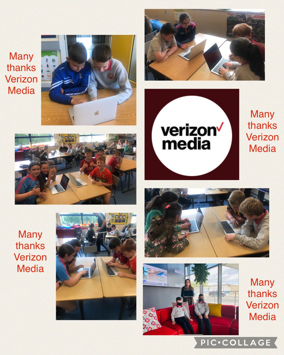 MochuaS's tweet photo. Mega News 12 iMacs kindly donated by @verizonmedia org by Mrs Lorna Sherry who is a Tech Program Manager with the International Co.  The iMacs have been donated in conjunction with the @DCUCMS of which we are proud members.  We thank Lorna and Verizon Media for this fab donation. https://t.co/qzbODzyzdO