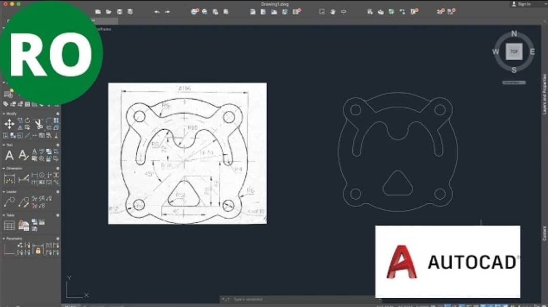 GCintea's tweet image. #AutoCAD #AutoCad_2D_Drawing #Exercise #romania