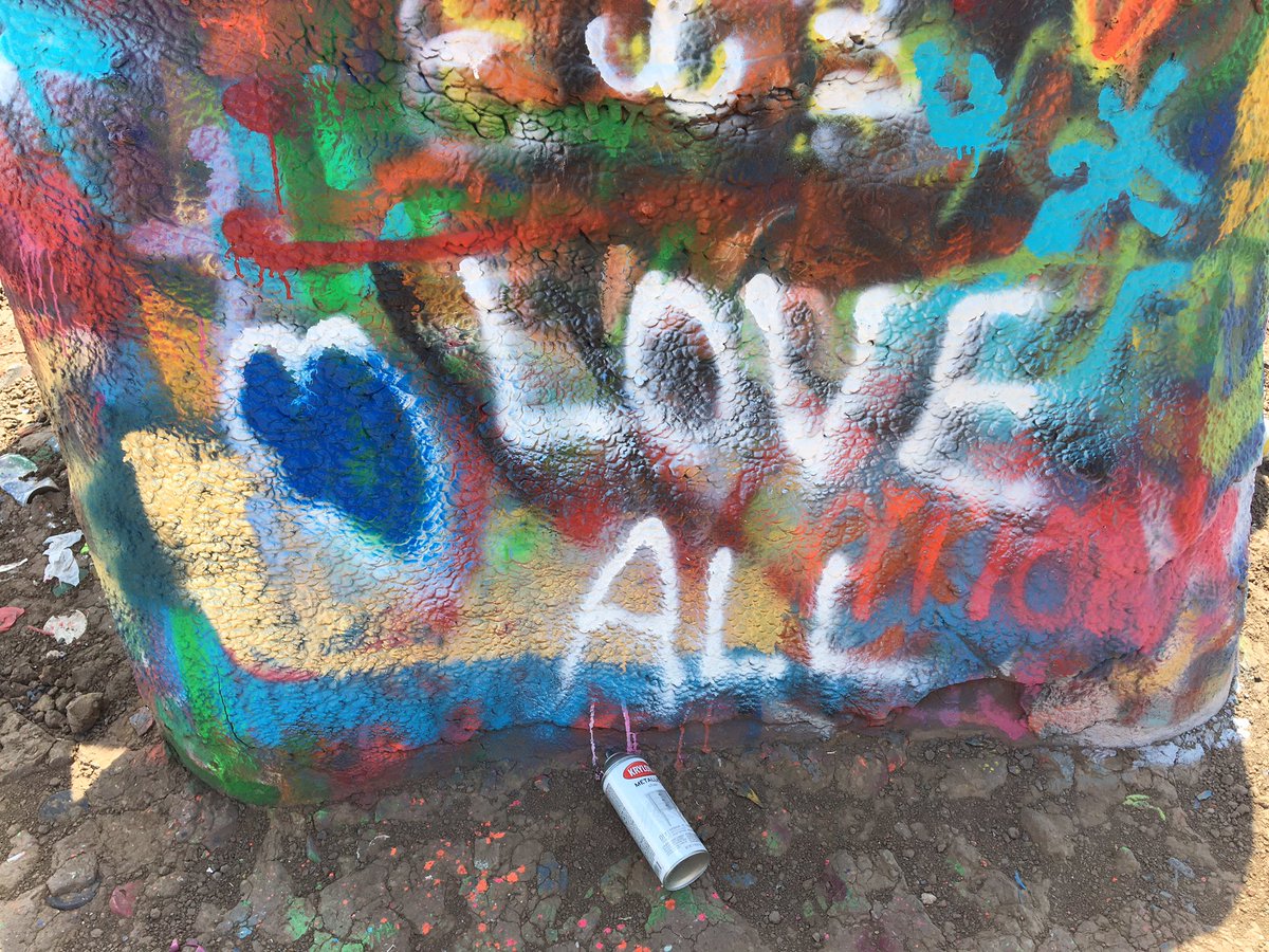 runneral's tweet photo. #artisfreedom #CadillacRanch nice stop as always https://t.co/v7EZec3sPq