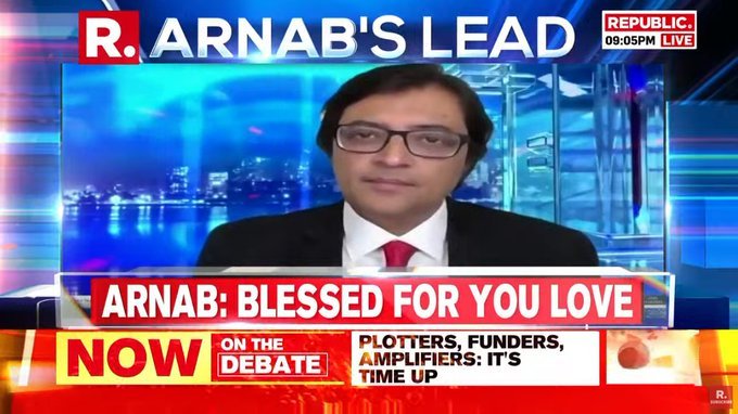 #ArnabIsBack

I'm happy to see Arnab
is back today..
Rather I'm more happy, 
he is back with same
intensity & Integrity.. 😍🙏🏻