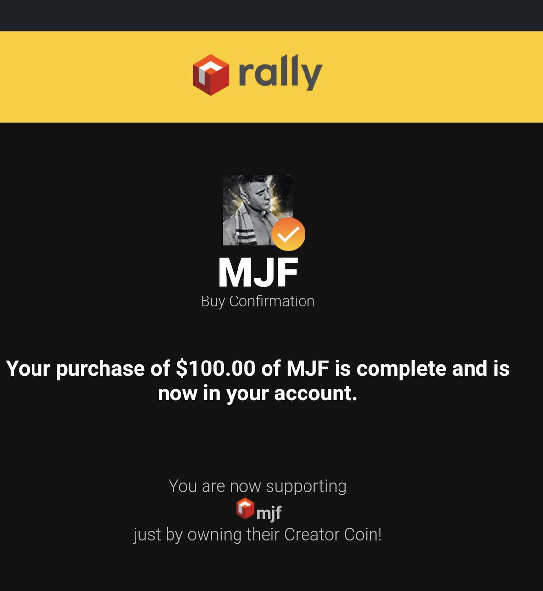 Saltman9998's tweet photo. @The_MJF Why only $20 when you can do $100.

#nolongerpoor https://t.co/uVz7HKUpWH