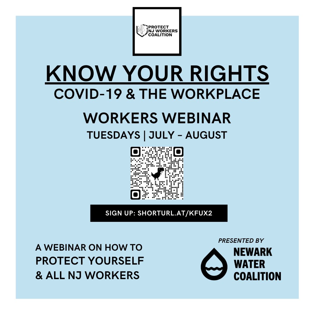 EVERY TUESDAY! We want you to know your rights and protect yourself and your family. The virus may not be the menace it was but employers violating our rights has long been existent… lets come together and share strategy and people powered solutions. JOIN US!