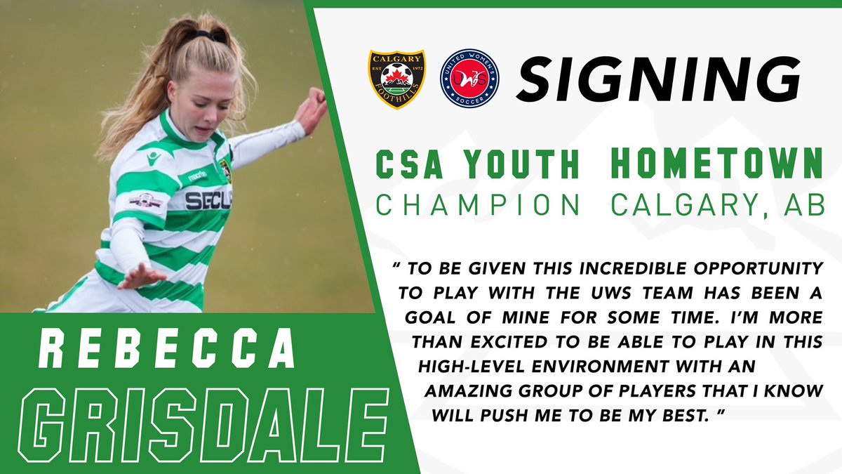 CFSC04Girls's tweet photo. A huge congratulations for 2 players from our very talented U15 National Championship team 🏆.  Becka Grisdale and Izzy Monck have signed with The Foothills WFC UWS team.  Well done ladies! #COYH  #yyc #AlbertaSoccer  #wsoc https://t.co/40pRnC44Xk