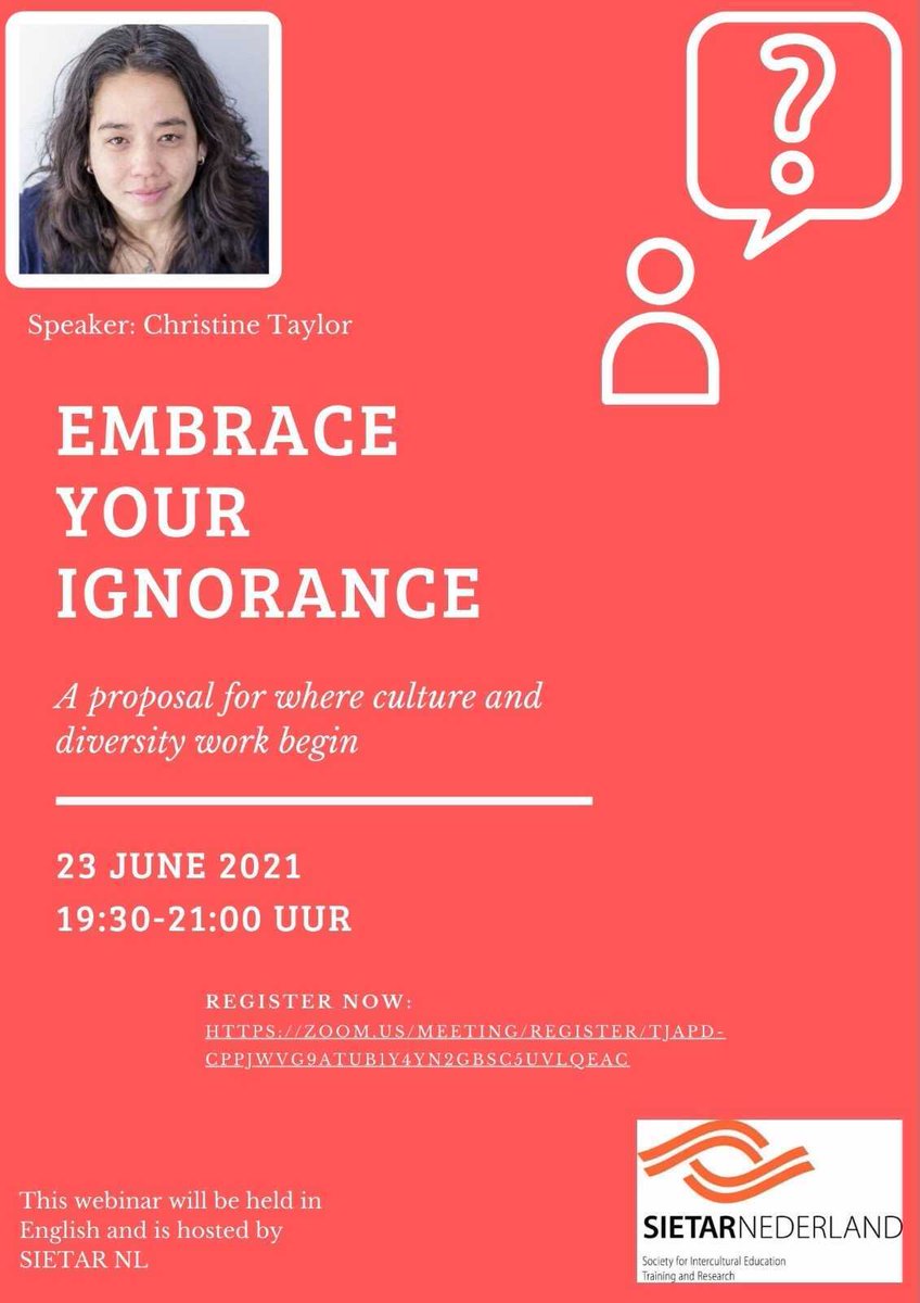 👉check out our website for more information and the registration link!
sietar.nl/agenda/sietar-…

#SietarNL #sietareuropa #webinar #culture #Diversity
