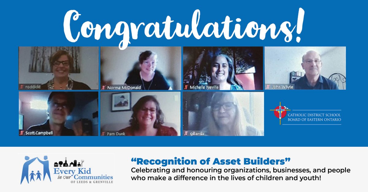 Congrats @EverykidinLG “Recognition of Asset Builders”!

Arnita Gillard (Student Support Worker)
Father John Whyte (Chaplaincy Leader)
Michelle Neville (Mental Health Lead)
Norma McDonald (Superintendent)
Pam Dunk &amp; Tania Roddick (Crisis Response Workers)
Scott Campbell (Teacher)