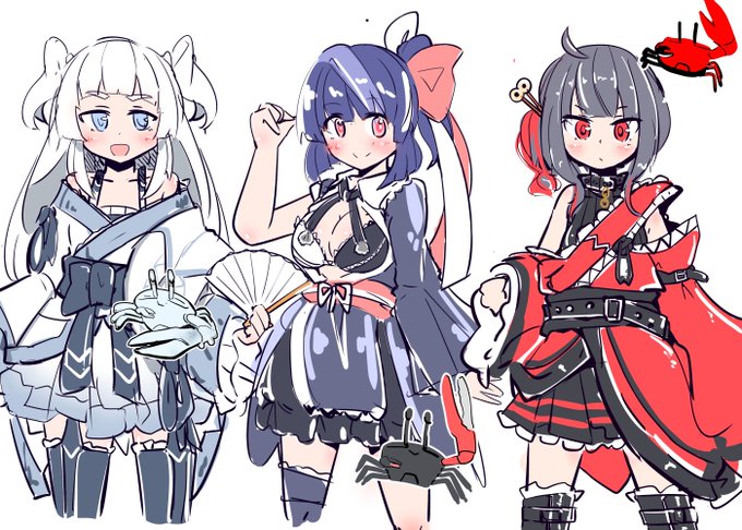 沖縄原生シオマネキ-ズ、作画カロリーで避けちゃってるけどそこそこ可愛くできたと思ってるからちゃんと描きたみある 