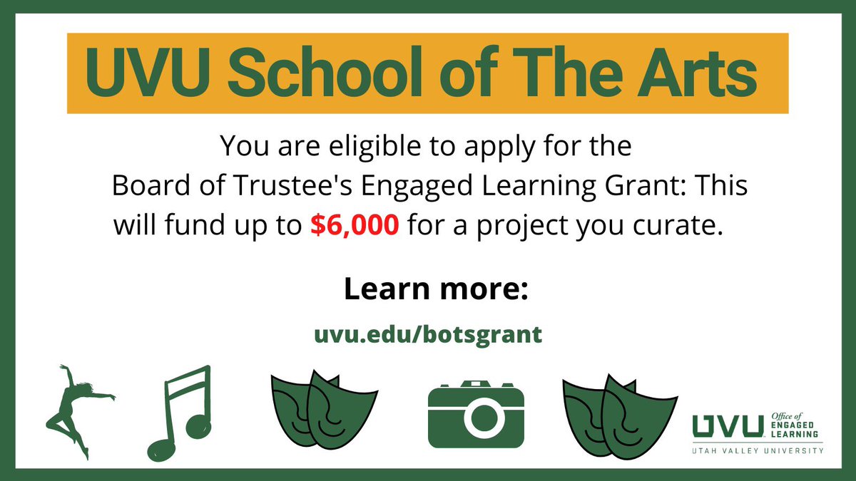 EngagedLearnUVU's tweet image. @uvuarts this is your opportunity!