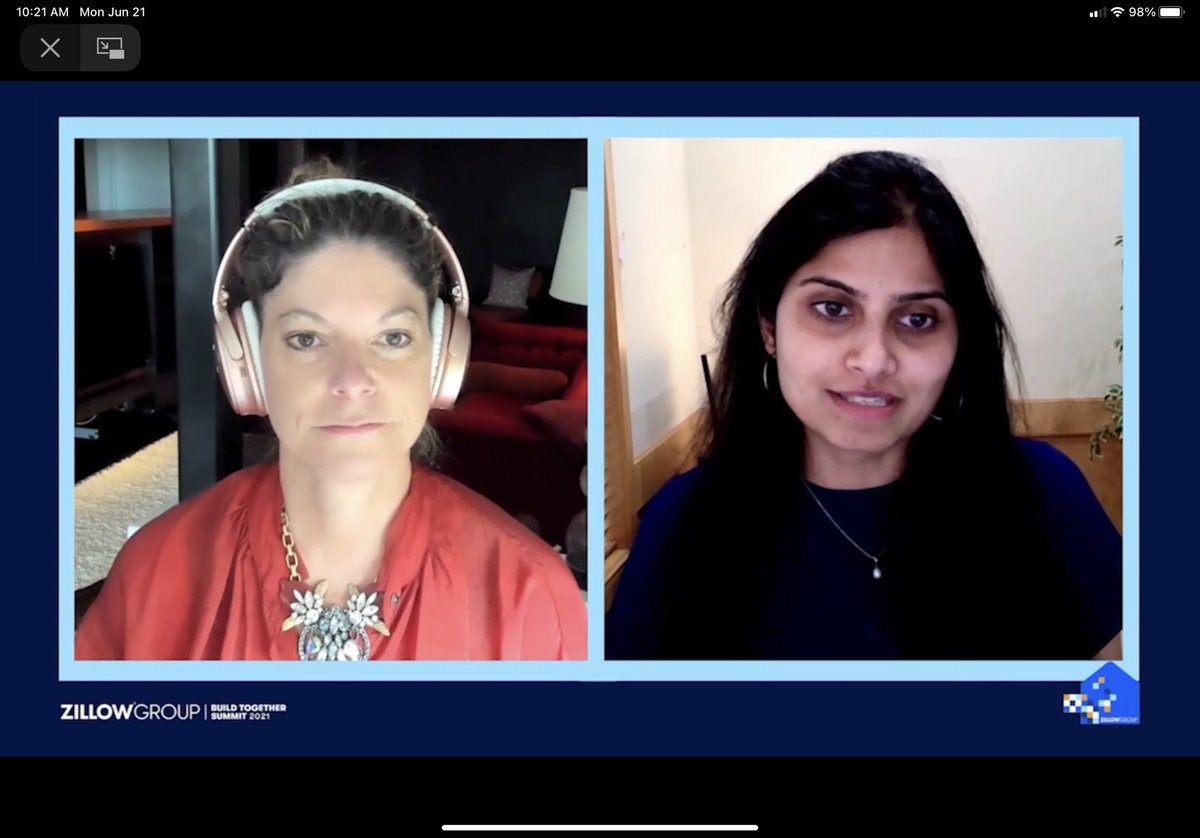 Great keynote kick off of our internal 3 day <a href="/zillow/">Zillow</a> #BuildTogetherSummit with our CMO <a href="/goldenaimee1/">Aimee Johnson</a> and Senior Director of Engineering Deepthi Kondapalli talking about how to best support the customer!