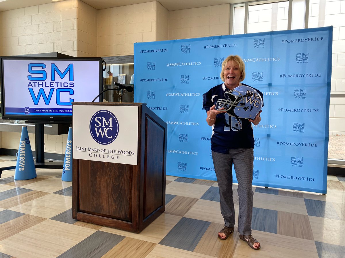 pughgrant's tweet photo. Saint Mary-of-the-Woods is joining five other colleges and universities and will form a sprint football team starting in the fall of 2022. This will be the 16th intercollegiate scholarship team at SMWC. https://t.co/RFc97ajCJf