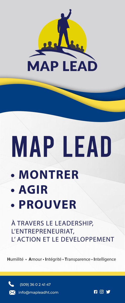 MapLead's tweet photo. MAP LEAD se donne pour mission d’autonomiser, éduquer et renforcer la capacité de leadership des jeunes aspirants entrepreneurs et les entrepreneurs potentiels d’Haïti afin de créer des entreprises génératrices de richesse... https://t.co/nKGM9sgJu8