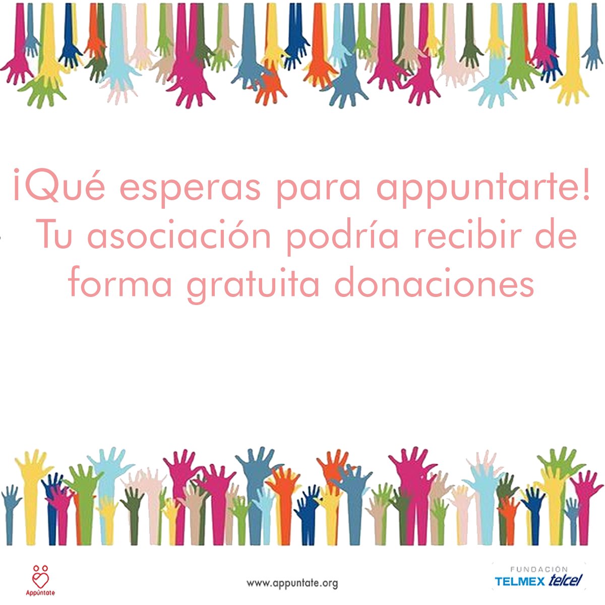¡No pierdas oportunidad! Inscribir a tu asociación en Appúntate te ayudará a encontrar voluntarios interesados en apoyar tu causa. Conoce la forma más fácil de contactarlos en appuntate.org