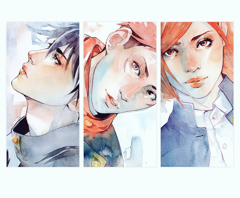 rainer0w0's tweet photo. Catching up on the manga now 👁️ 👄 👁️
#JujutsuKaisen #JJK #Watercolor https://t.co/1mBJd2BCNh