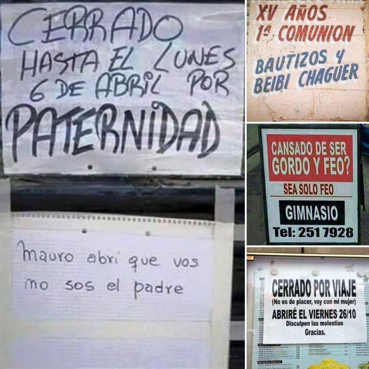 TheRocketScien2's tweet photo. Carteles creativos que lograrán sorprender y alegrar el día a cualquiera. 🤩👀