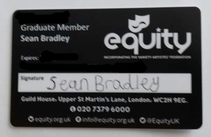 SeanB102's tweet photo. My @EquityUK card came in the post today! Another step towards starting my professional career in the film and television industry. 

#EquityUK #EquityManchester #ActorsUnion #Actor #Filmmaker #FilmIndustry #Television #SeekingRepresentation #ProudToBeEquity #MyCardMyUnion https://t.co/Z2VmNznSiJ