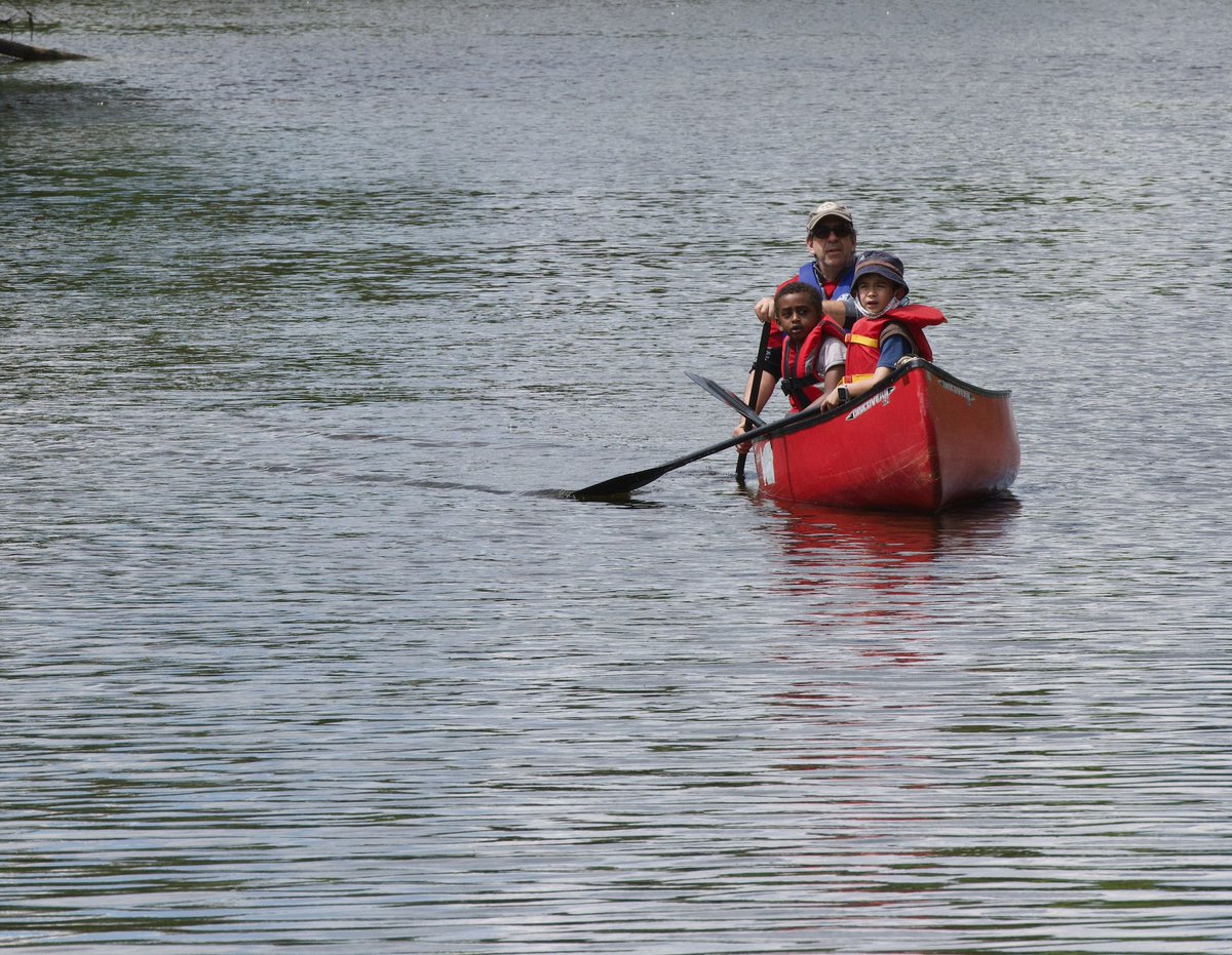 ScoutingSt's tweet photo. St. Micheal's Scouting New Brunswick celebrated #summersolstice2021 with a triathlon of biking, paddling and orienteering.  #Scoutsdostuff. https://t.co/FlhAX2sg81