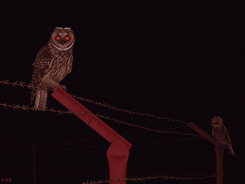 pyprart's tweet photo. Owls are not what they seem. Pixel long-eared owls based on photo by Tomasz Margasiński, 10 colors.

#pixelart #pixelartist #digitalart #digitalillustration #ArtistOnTwitter  #BirdTwitter #birding https://t.co/AopBEUkcDz