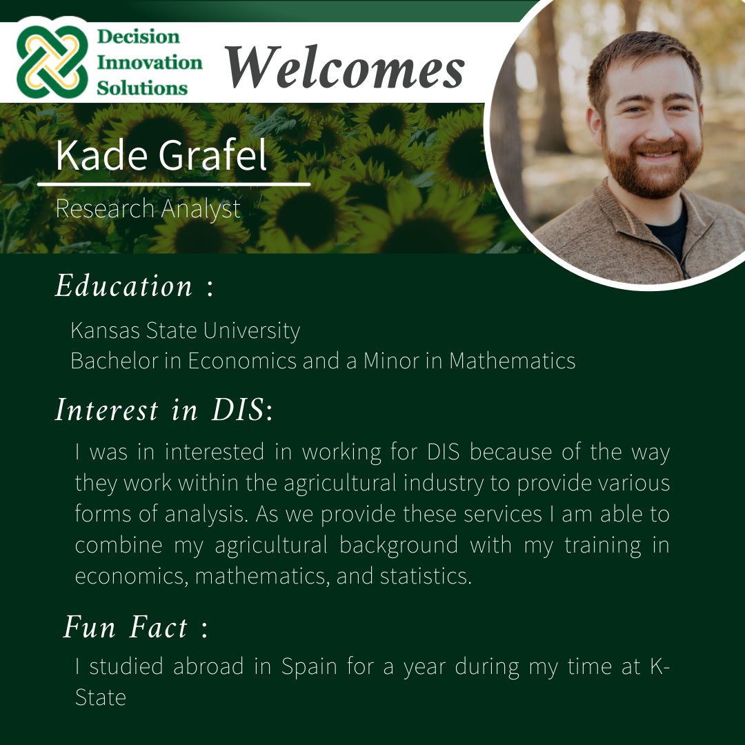 We have a new team member!
Join us in welcoming Kade, out newest research analyst.
Learn more about him here:  ow.ly/ihx050Ffd7M