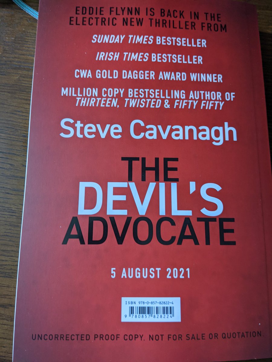 Eddie Flynn is in Alabama, fighting to keep his client off death row. The prosecutor down there wins every case. 

Because he's behind every murder. 

Retweet to win a signed ARC of The Devil's Advocate. Winner chosen on Friday.
Pre-order your copy here
waterstones.com/book/the-devil…
