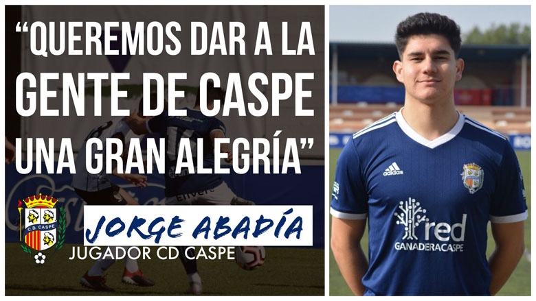 cdcaspe_oficial's tweet photo. 20210621 Queremos dar a la gente de Caspe una gran alegría.
Jorge Abadía Dalmau, jugador del Club Deportivo Caspe, vive con especial emoción la presente temporada, primera en la plantilla del equipo sénior y con un claro y deseado objetivo a la vista.
https://t.co/bSwJXKNAW3 https://t.co/u0owIACv33
