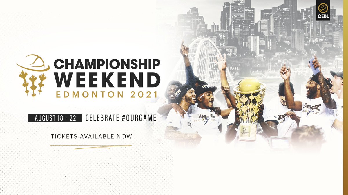 It's Canada's biggest basketball celebration of the year 🇨🇦 🏀 

Championship Weekend tickets are on sale NOW 🙌 

Hit the link below to be a part of history.

🎫 bit.ly/3qereEQ

#OurGame