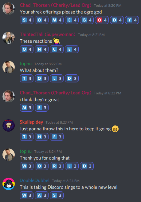 thunderthon's tweet photo. This is the sort of stuff you're missing out on by not being in our Discord server.... 
https://t.co/xR0FHx0Ocn https://t.co/57edVzSI2Q