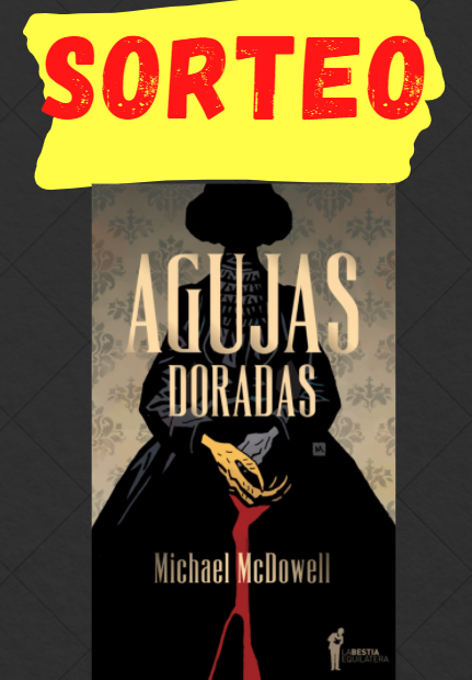¡¡Extraordinario sorteo de uno de los libros más esperados (que estamos ofreciendo en preventa en nuestra tienda durante junio): 'Agujas doradas' de Michael McDowell, el autor de Los Elementales!!. 
Con solo retwittear participás.