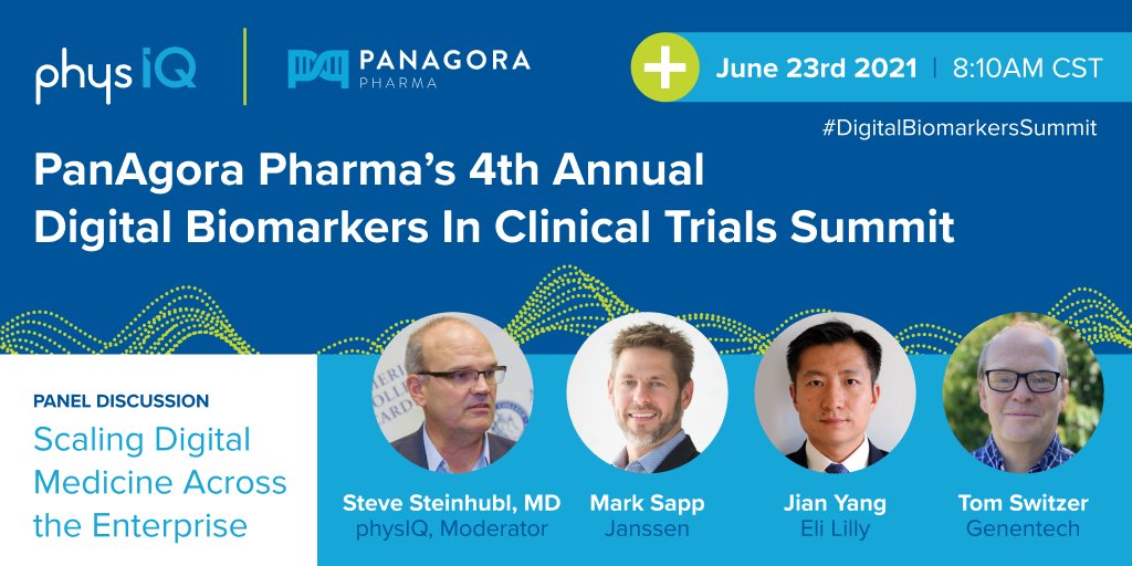 Gary Conkright (@garyphysiq) on Twitter photo This Wednesday, <a href="/PhysIQ/">physIQ</a> is sponsoring the #DigitalBiomarkersSummit where our CMO, <a href="/SteveSteinhubl/">Steve Steinhubl</a>, will moderate a panel session w/ industry experts including Jian Yang, Mark Sapp, & Thomas Switzer.
We look forward to another great <a href="/PanAgoraPharma/">PanAgora Pharma</a> event! bit.ly/35pqUcY This Wednesday, <a href="/PhysIQ/">physIQ</a> is sponsoring the #DigitalBiomarkersSummit where our CMO, <a href="/SteveSteinhubl/">Steve Steinhubl</a>, will moderate a panel session w/ industry experts including Jian Yang, Mark Sapp, & Thomas Switzer.
We look forward to another great <a href="/PanAgoraPharma/">PanAgora Pharma</a> event! bit.ly/35pqUcY
