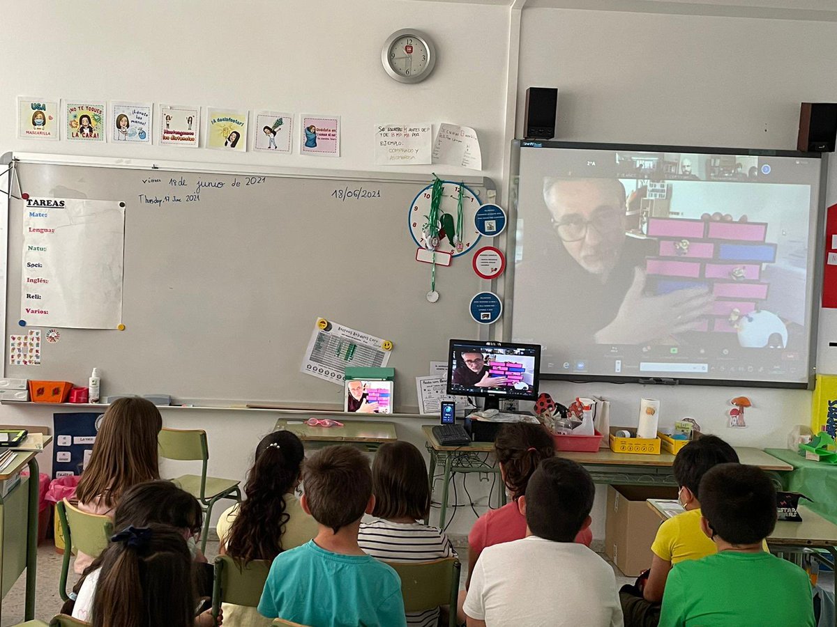 En <a href="/CEIPVdeSacedon/">CEIP V. de Sacedón</a>: En la sección “Videoencuentros con expertos” del #CongresodelBienestar hemos escuchado al inmunólogo <a href="/alfredocorell/">Alfredo Corell</a> que nos ha hablado de cómo funciona nuestro sistema inmunológico y como nos ayuda a estar bien. #Soñando2030 <a href="/cfievalladolid/">CFIE VALLADOLID</a> <a href="/AulasOds/">Aulas ODS</a>